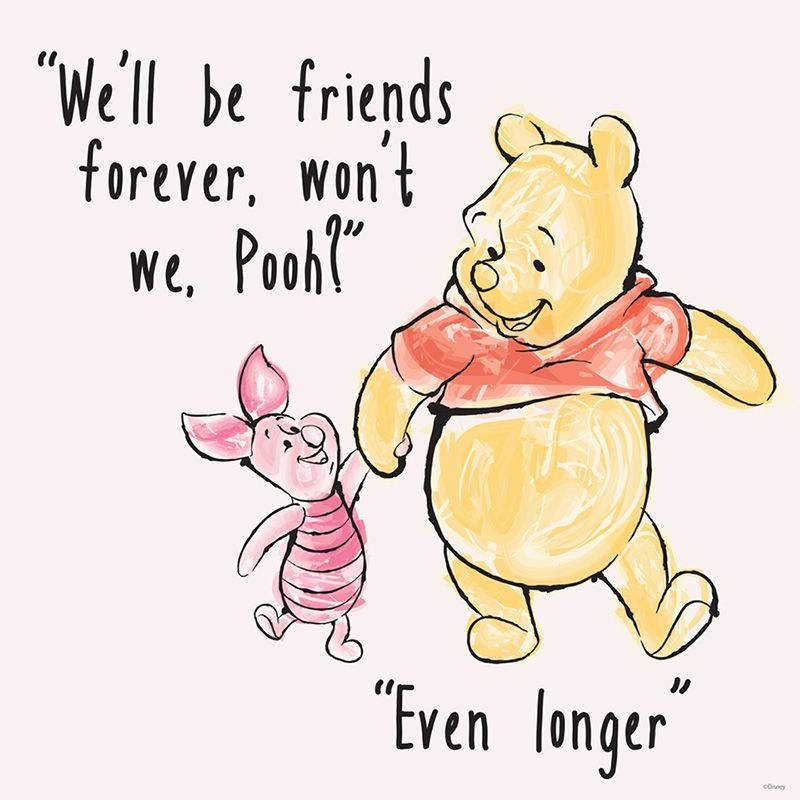 Winnie The Pooh Quotes Of Friendship Background