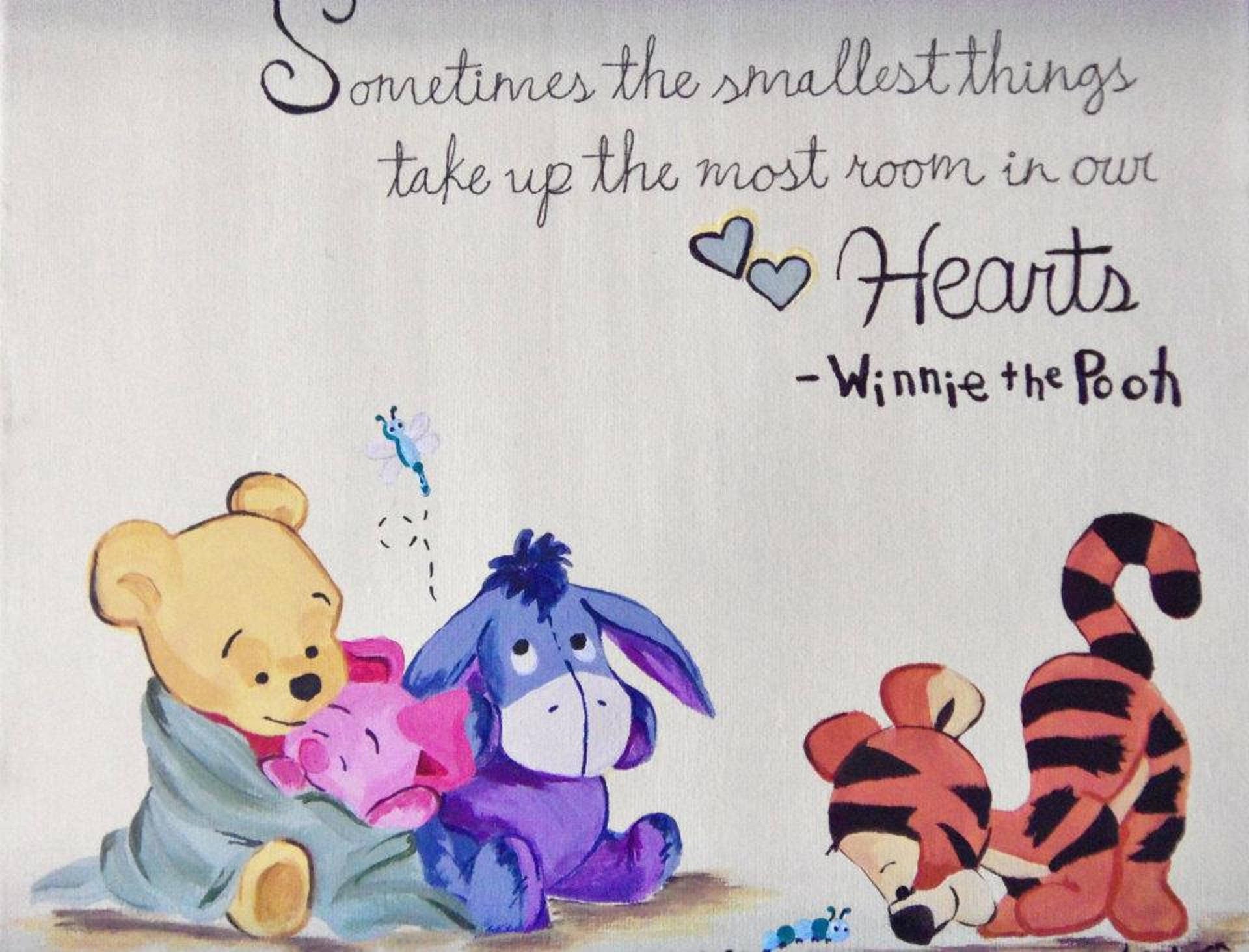 Winnie The Pooh Quotes With Friends Background