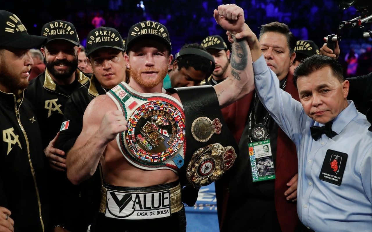 Winning Canelo Alvarez Background