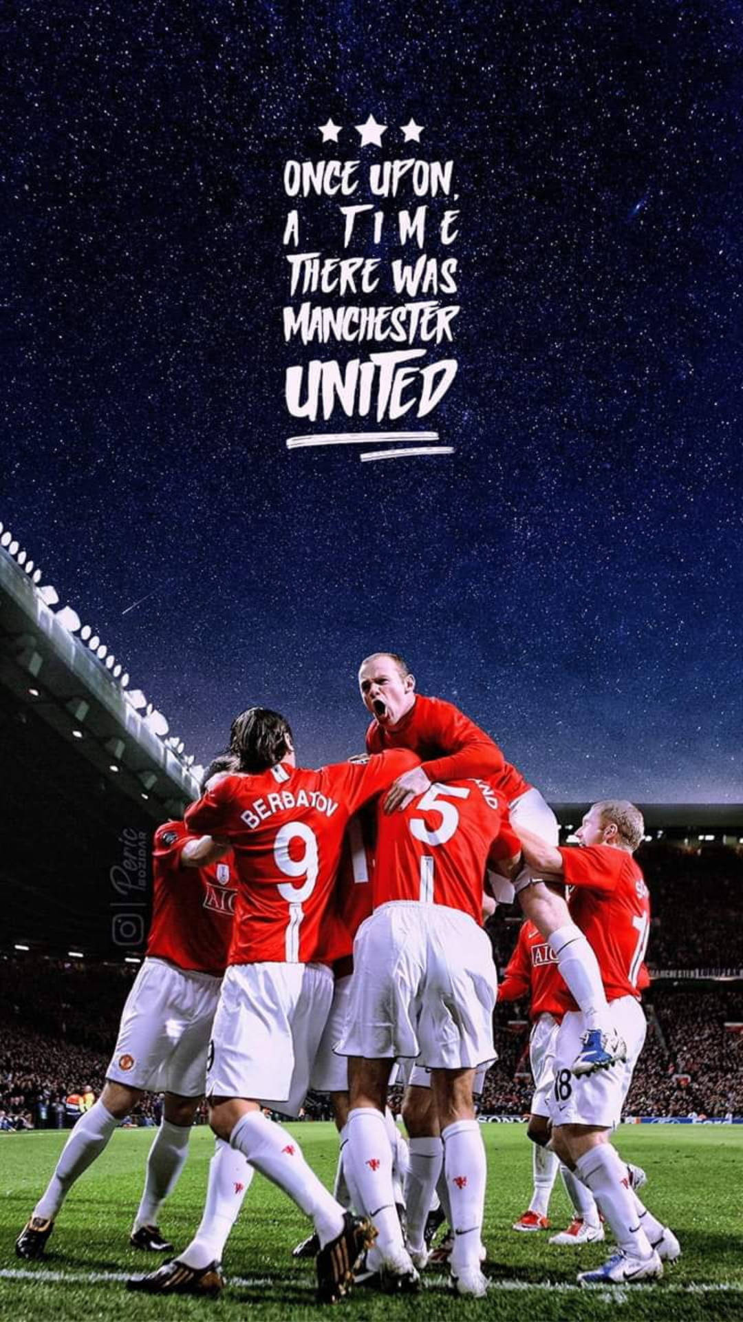 Winning Huddle Of The Manchester United Mobile Background