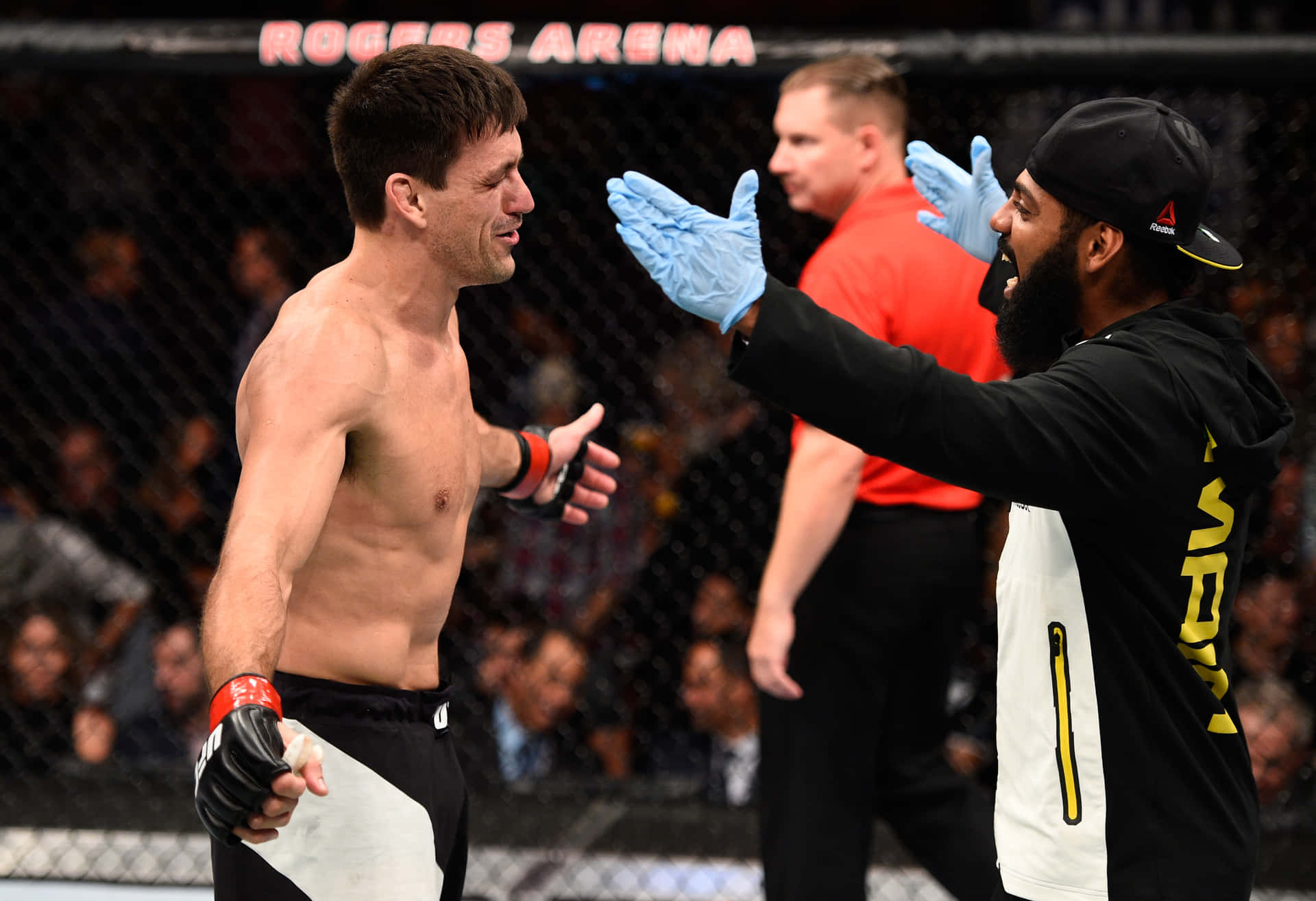Winning Moment Ufc Fighter Demian Maia