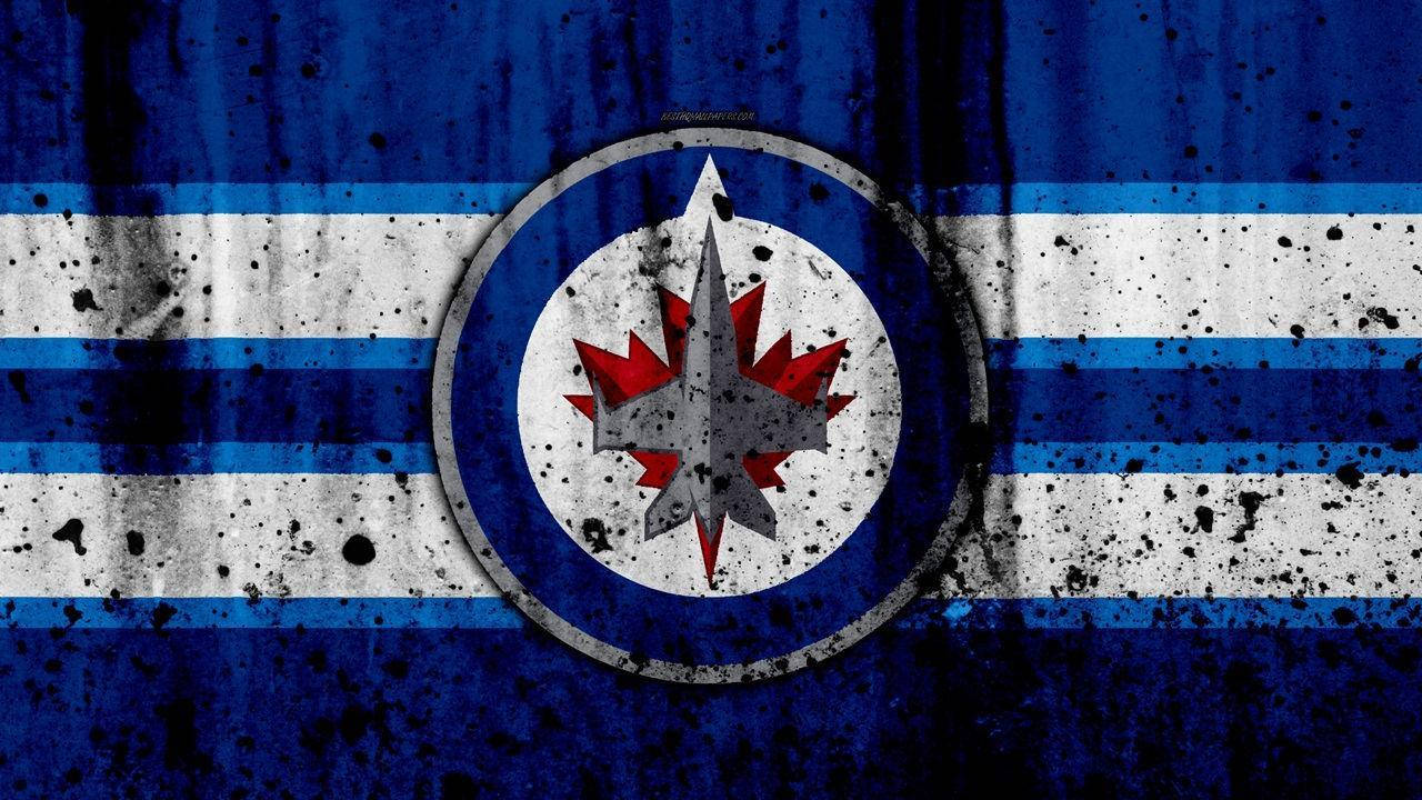Winnipeg Jets Flag Logo Background