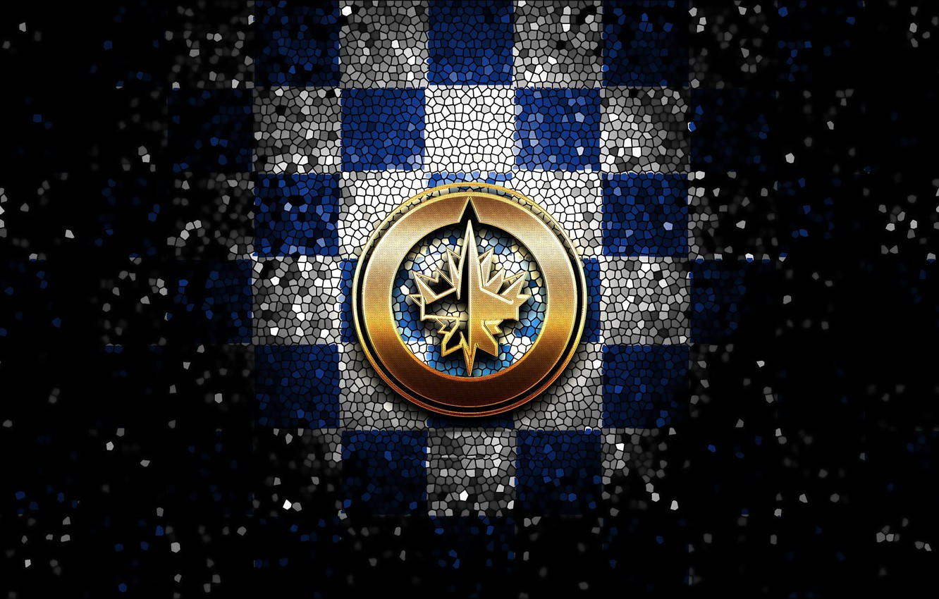 Winnipeg Jets Gold Logo Background
