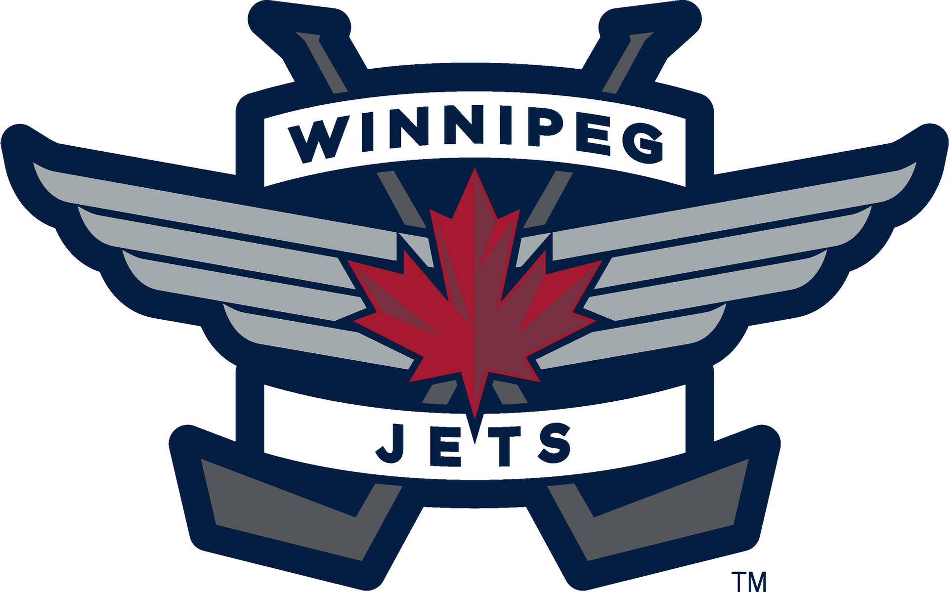 Winnipeg Jets Hockey Stick Logo Background