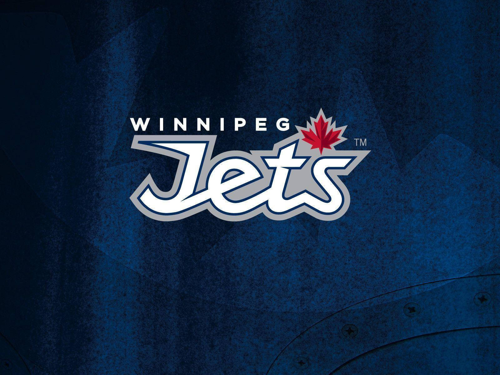 Winnipeg Jets Logo With Maple Leaf