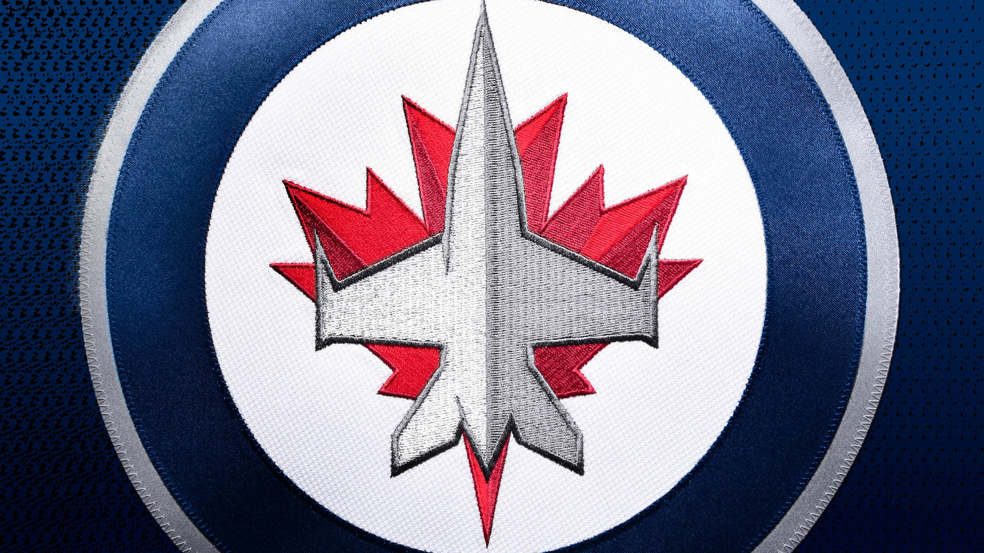 Winnipeg Jets Stitched Logo Background