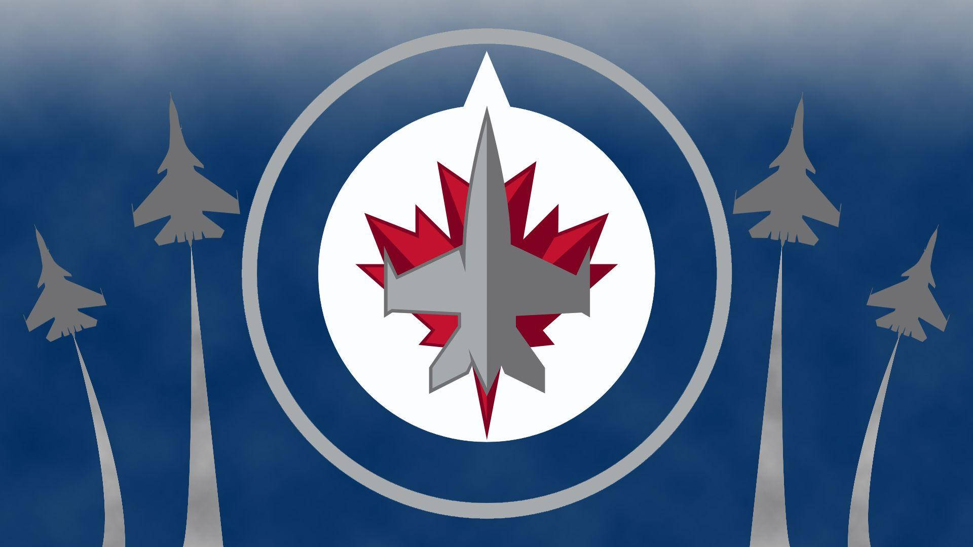 Winnipeg Jets Team Logo Artistic Representation Background