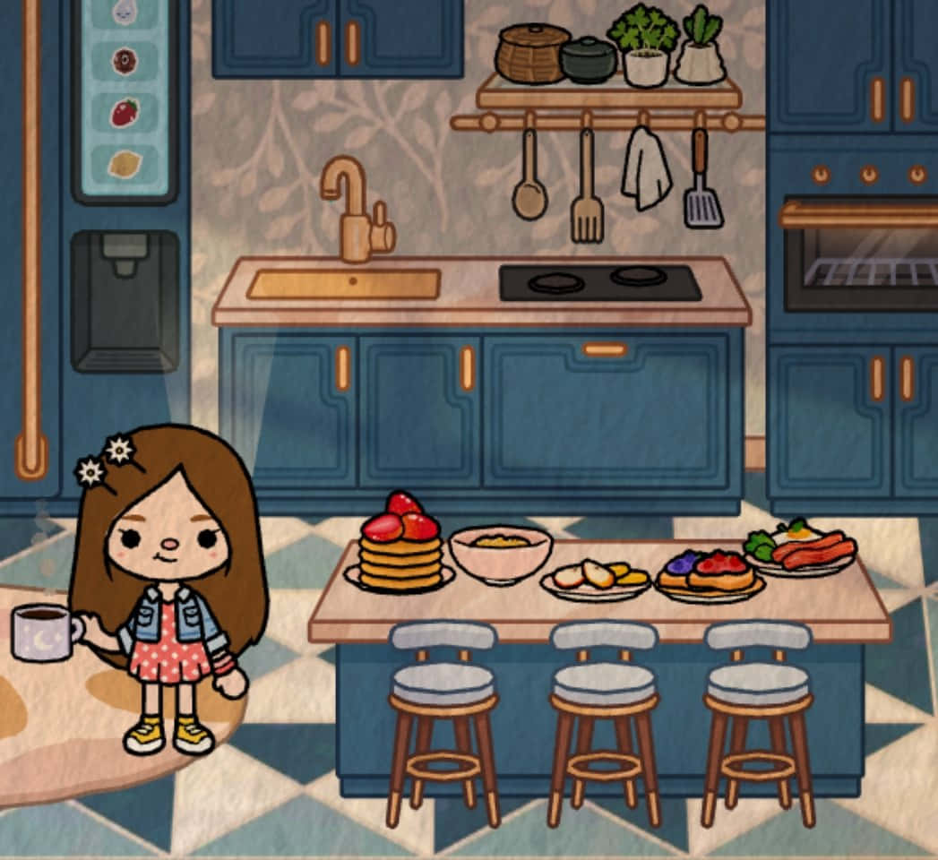 Winona Aesthetic Toca Life Dining Room Background
