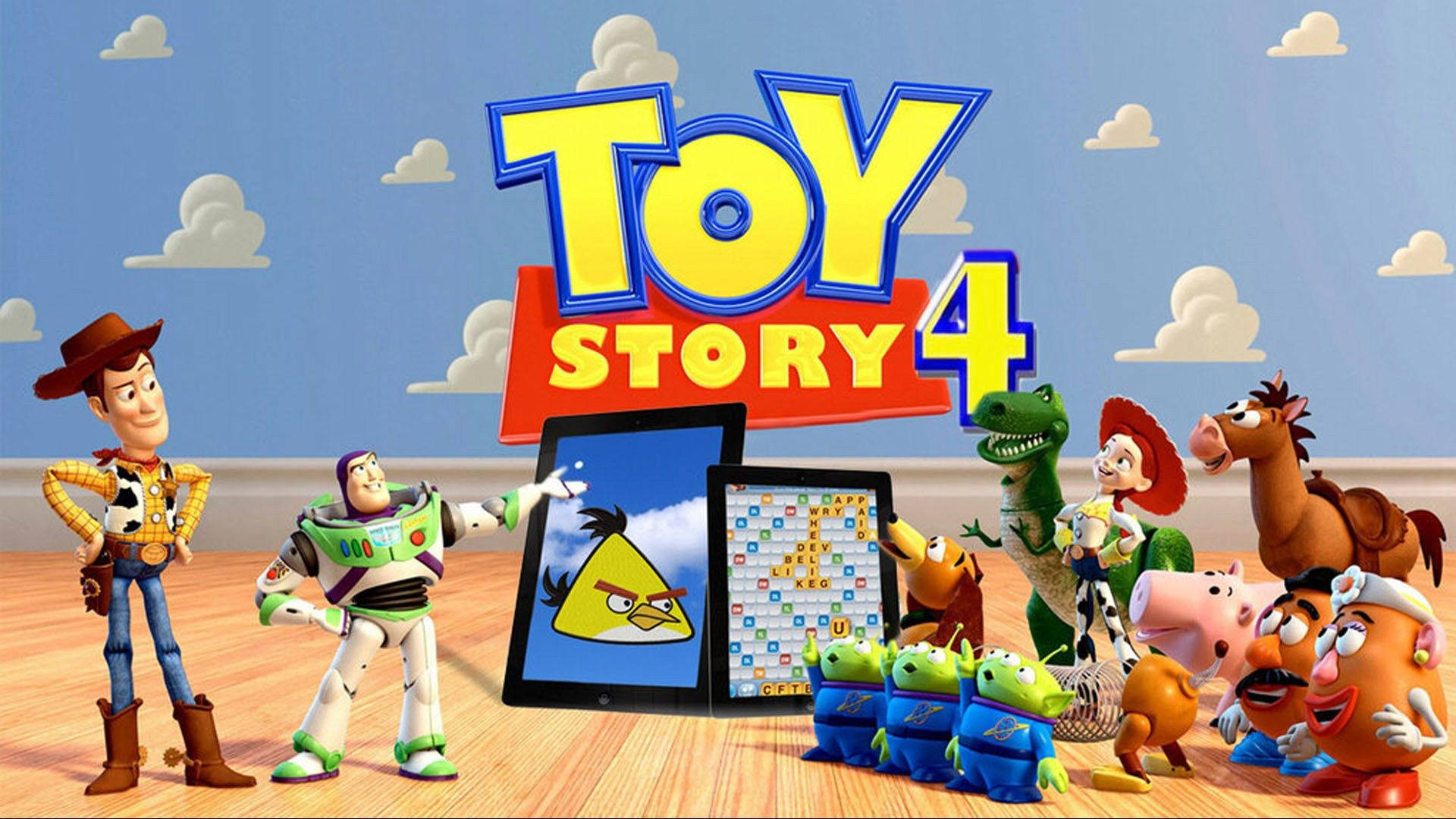 Winsome Toy Story 4 Poster Background