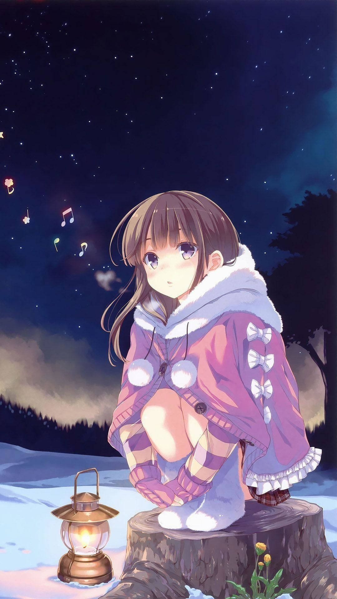 Winter Anime Iphone Background