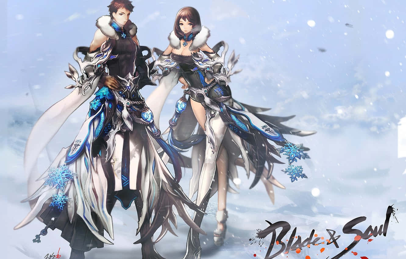Winter Blade And Soul Anime Fanart Background