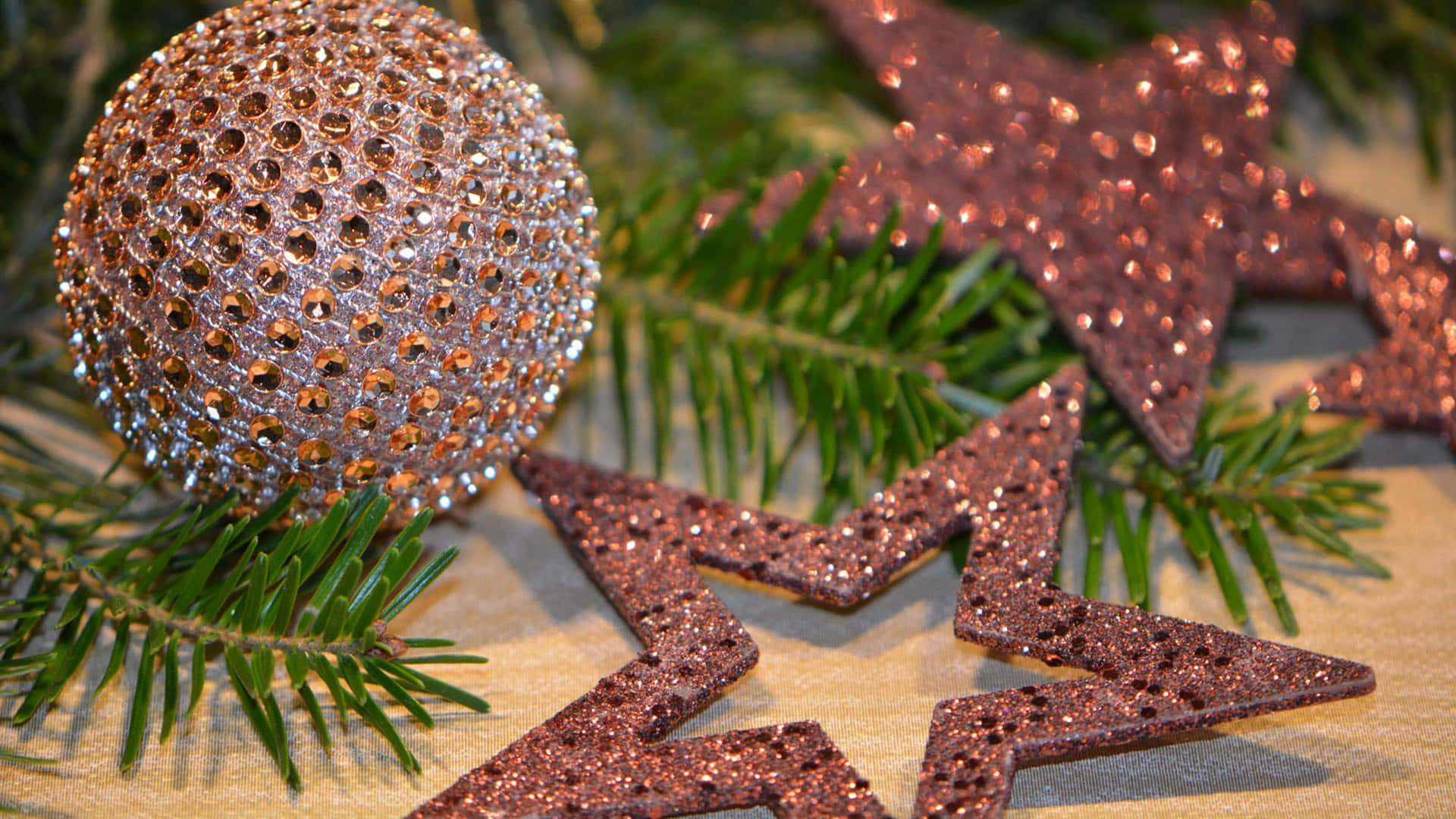 Winter Holiday Sparkle With A Beautiful Christmas Star Background