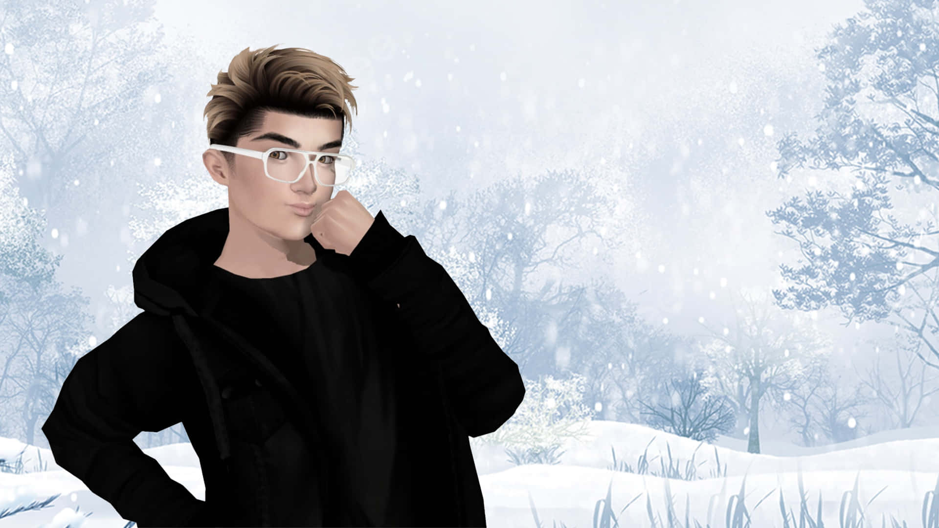 Winter Imvu Boy Background