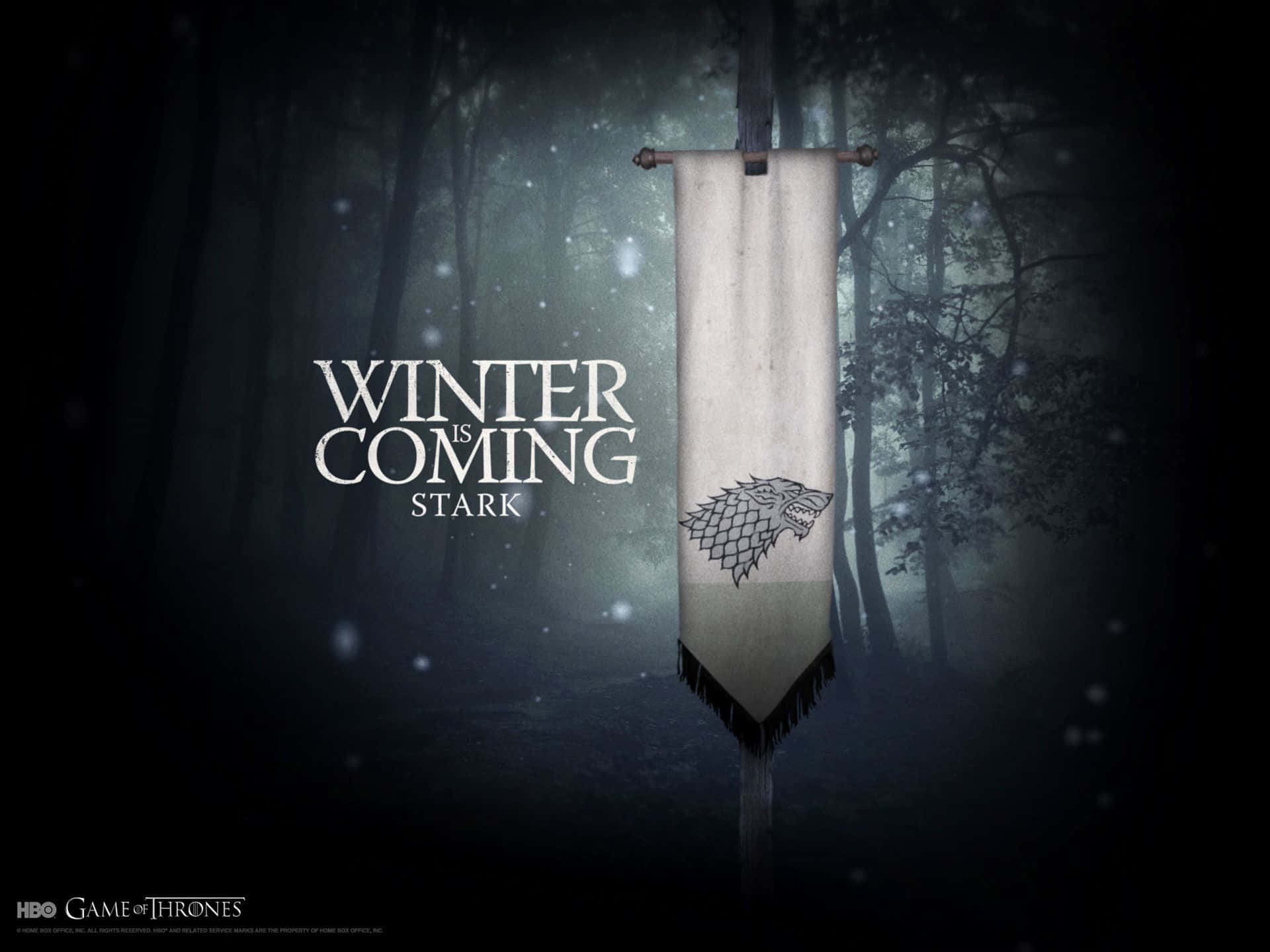 Winter Is Coming Stark Banners Background