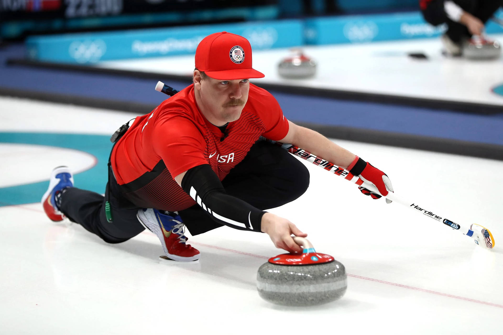 Winter Olympic Sports Curling Matt Hamilton Background