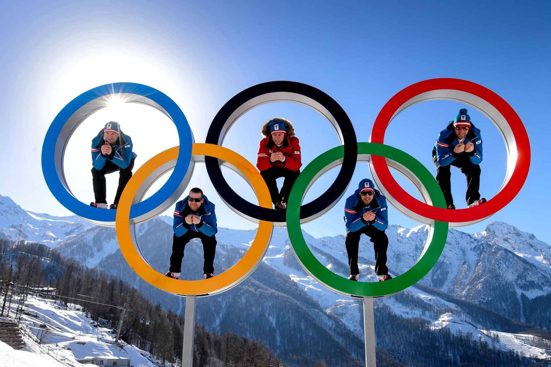 Winter Olympics Logo Hoops