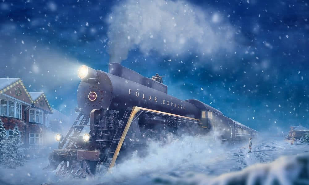 Winter Scene At The Polar Express Film