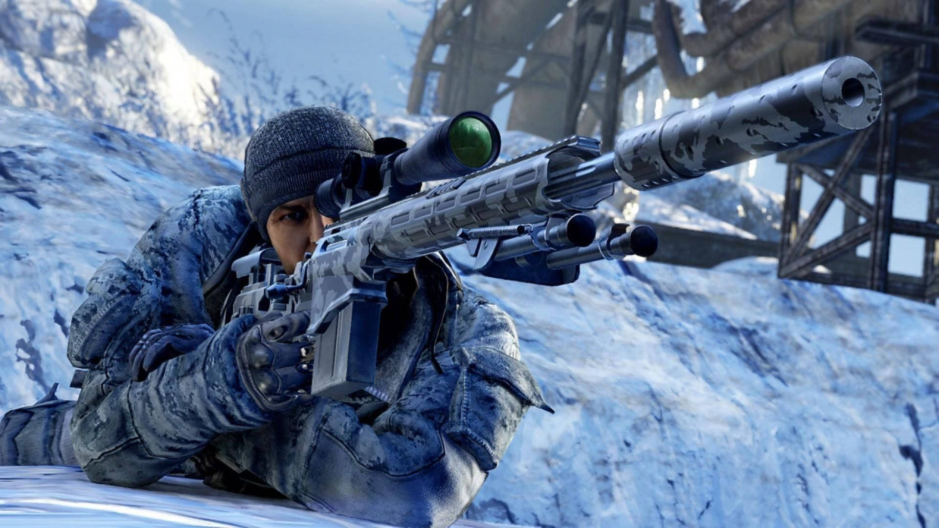 Winter Sniper Background