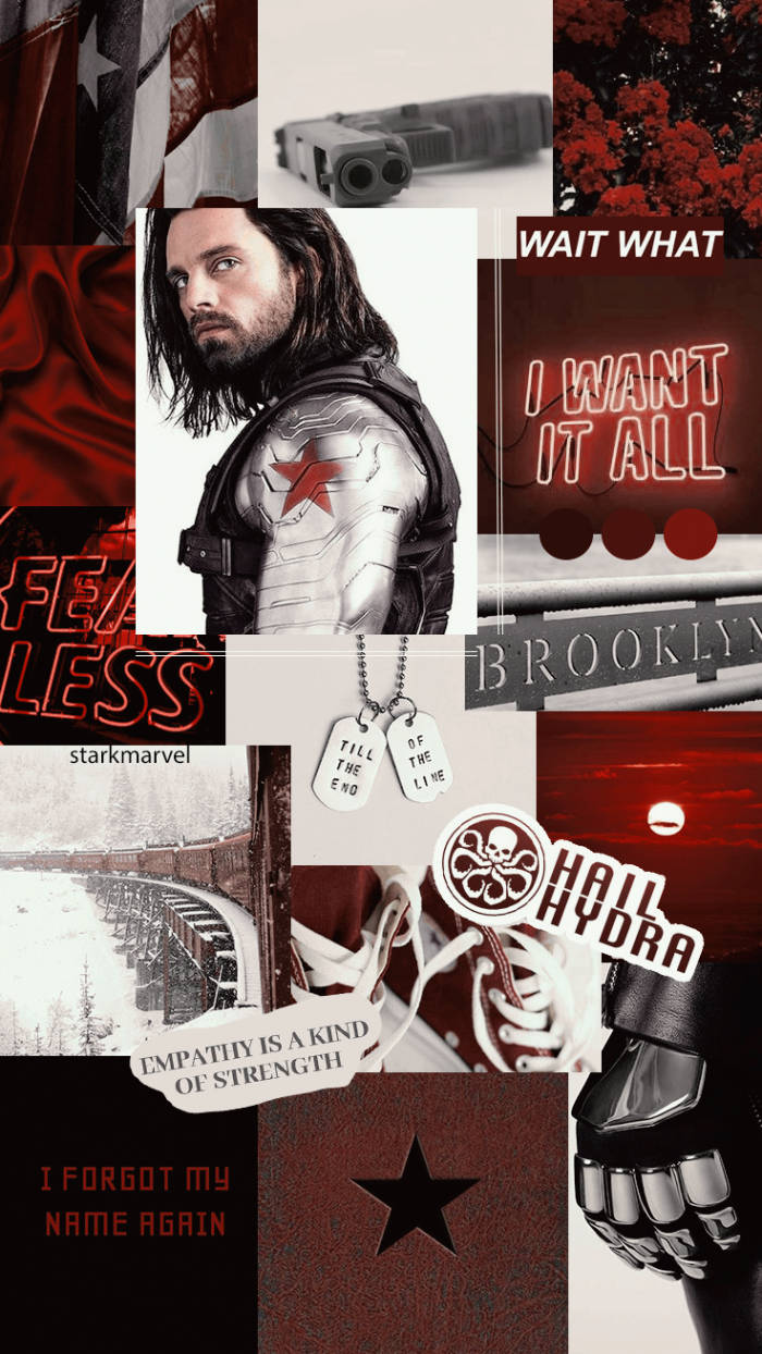 Winter Soldier Collage Marvel Aesthetic
