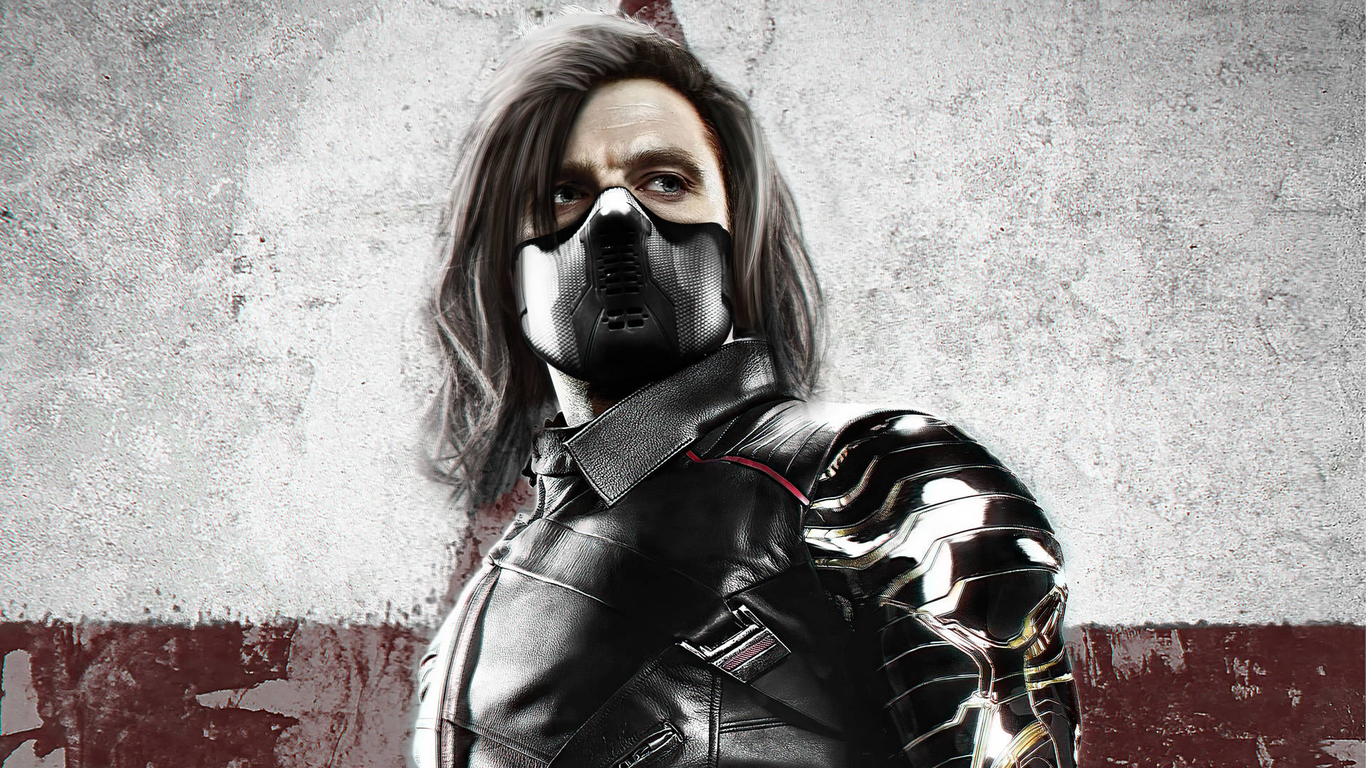 Winter Soldier With Mask Background