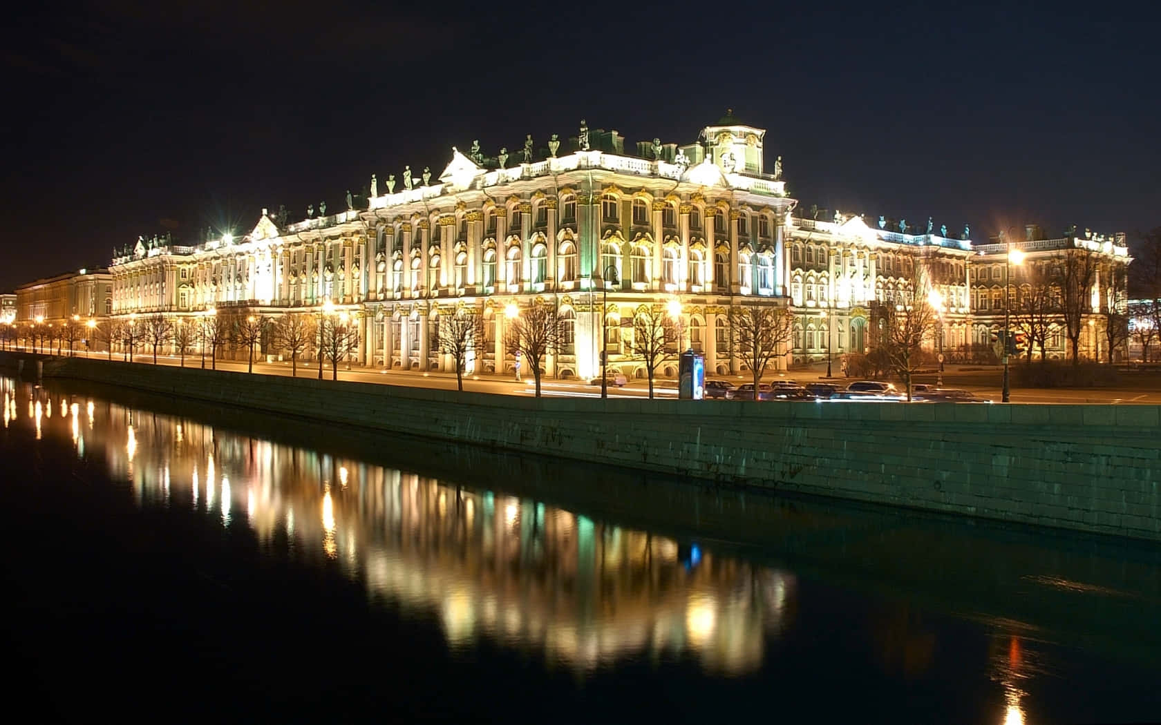 Winter Splendor At The Winter Palace, The Hermitage Background