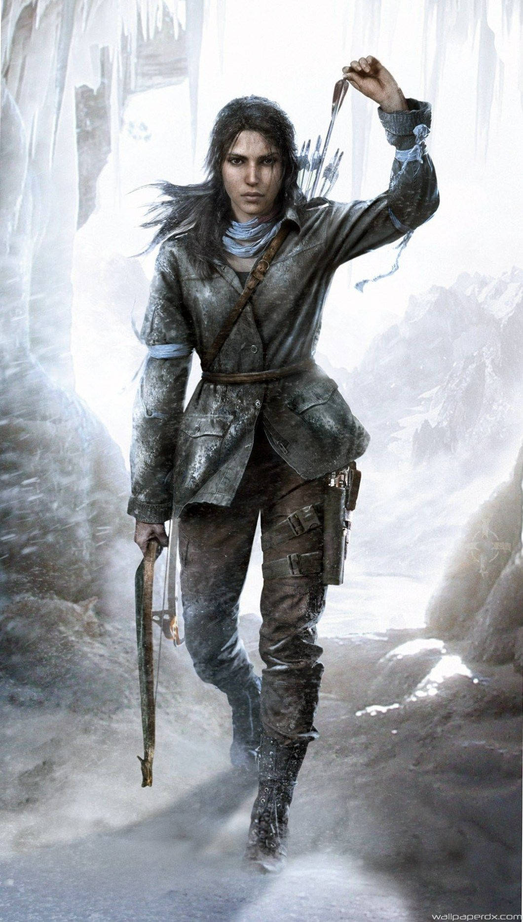 Winter Tomb Raider Iphone Background