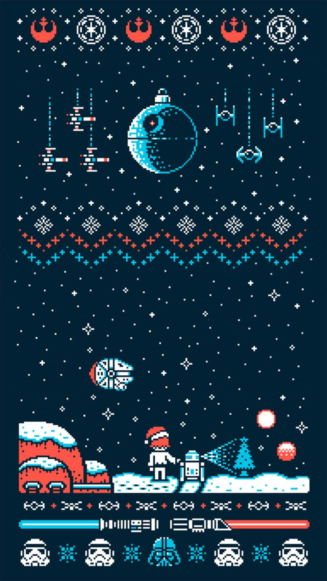 Winter Vintage Christmas Background