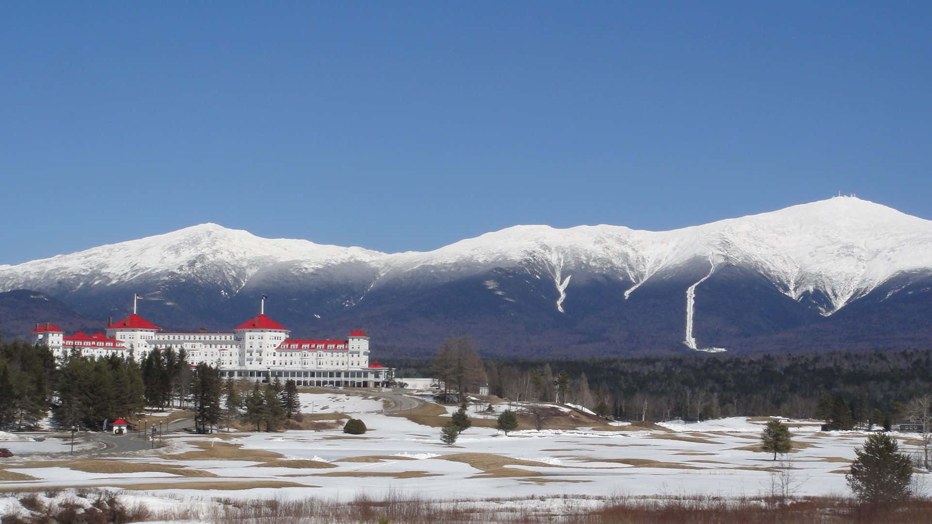 Winter Wonder In New Hampshire Background