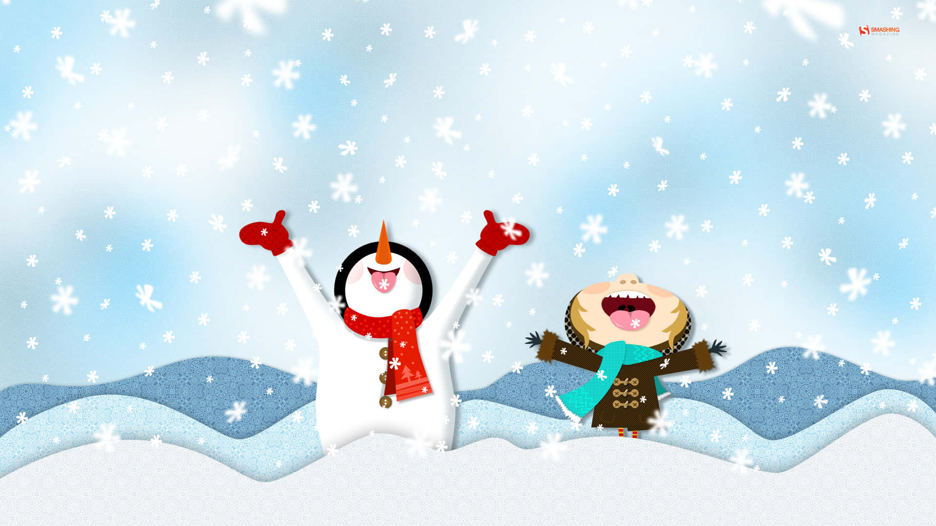 Winter Wonderland In Nature Background