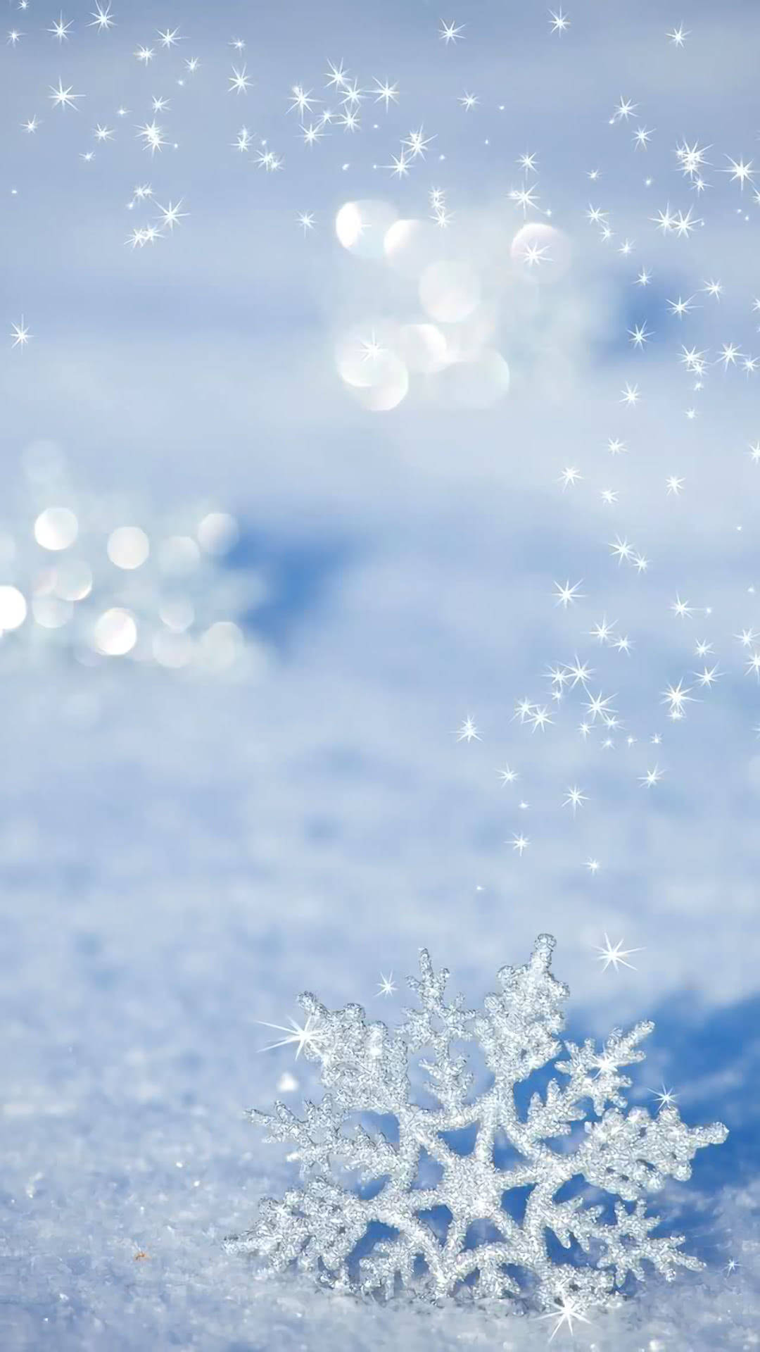 Winter Wonderland Perfectly Captured On New Snowflake Iphone Background