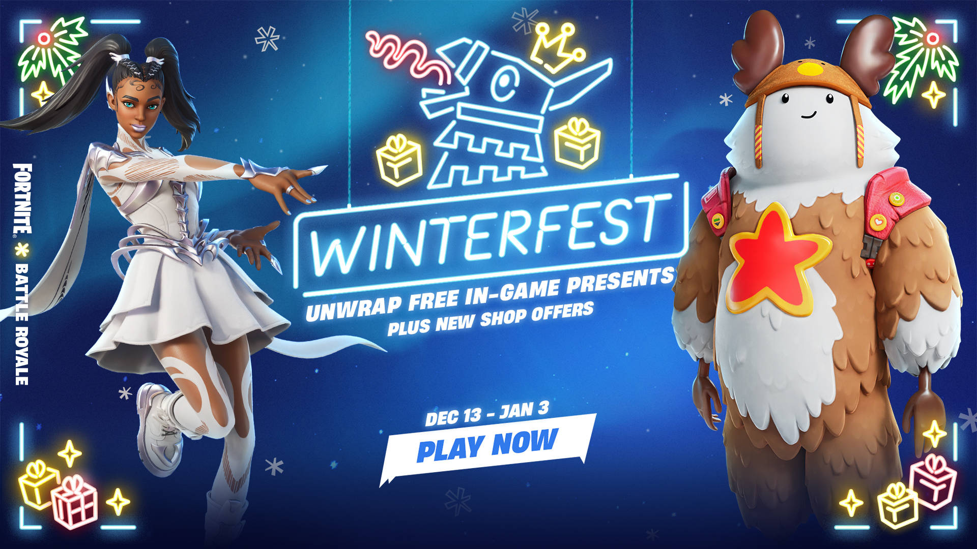 Winterfest 2022 Fortnite Battle Royale Desktop Background