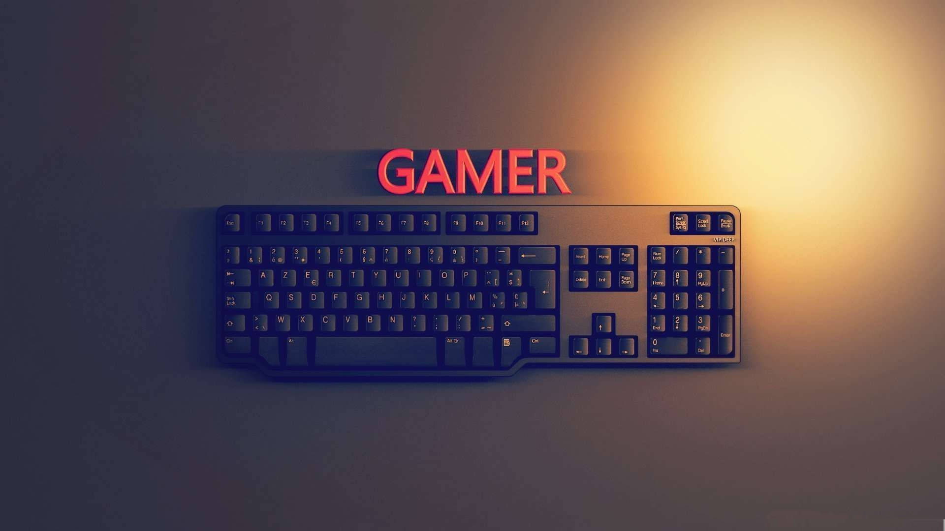 Wireless Gaming Keyboard Aesthetic Background