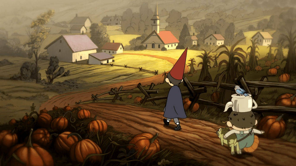 Wirt Greg Heading Home Over The Garden Wall Background