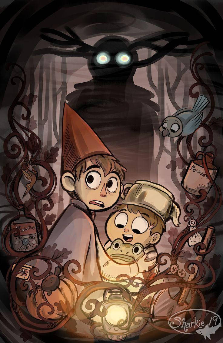 Wirt Hugging Greg Over The Garden Wall Background