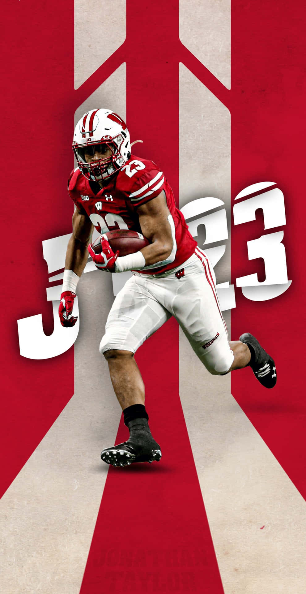 Wisconsin Badgers Enthusiastic Fans Cheering Background