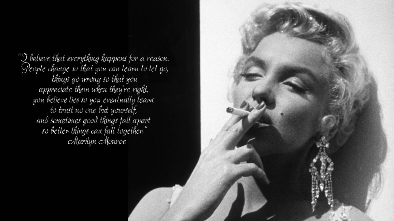 Wise Marilyn Monroe Quotes Background