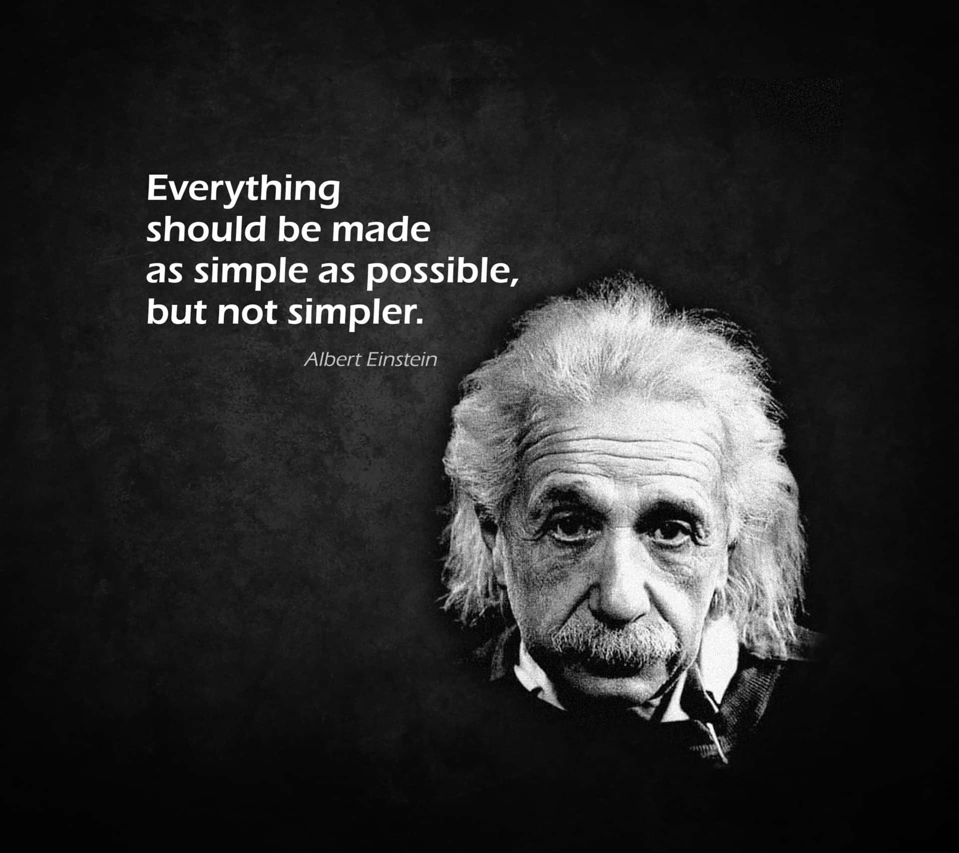 Wise Quote From Albert Einstein Background