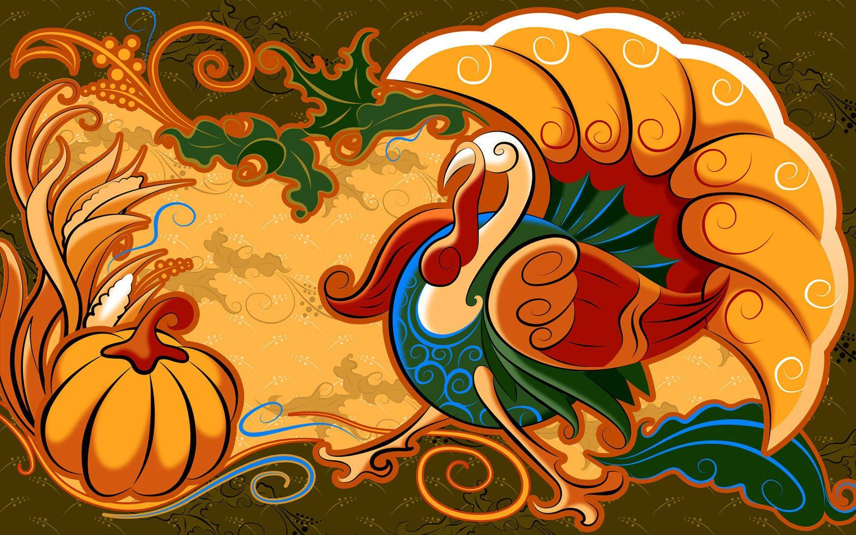 Wishing You And Yours A Happy Thanksgiving In Turkey Background