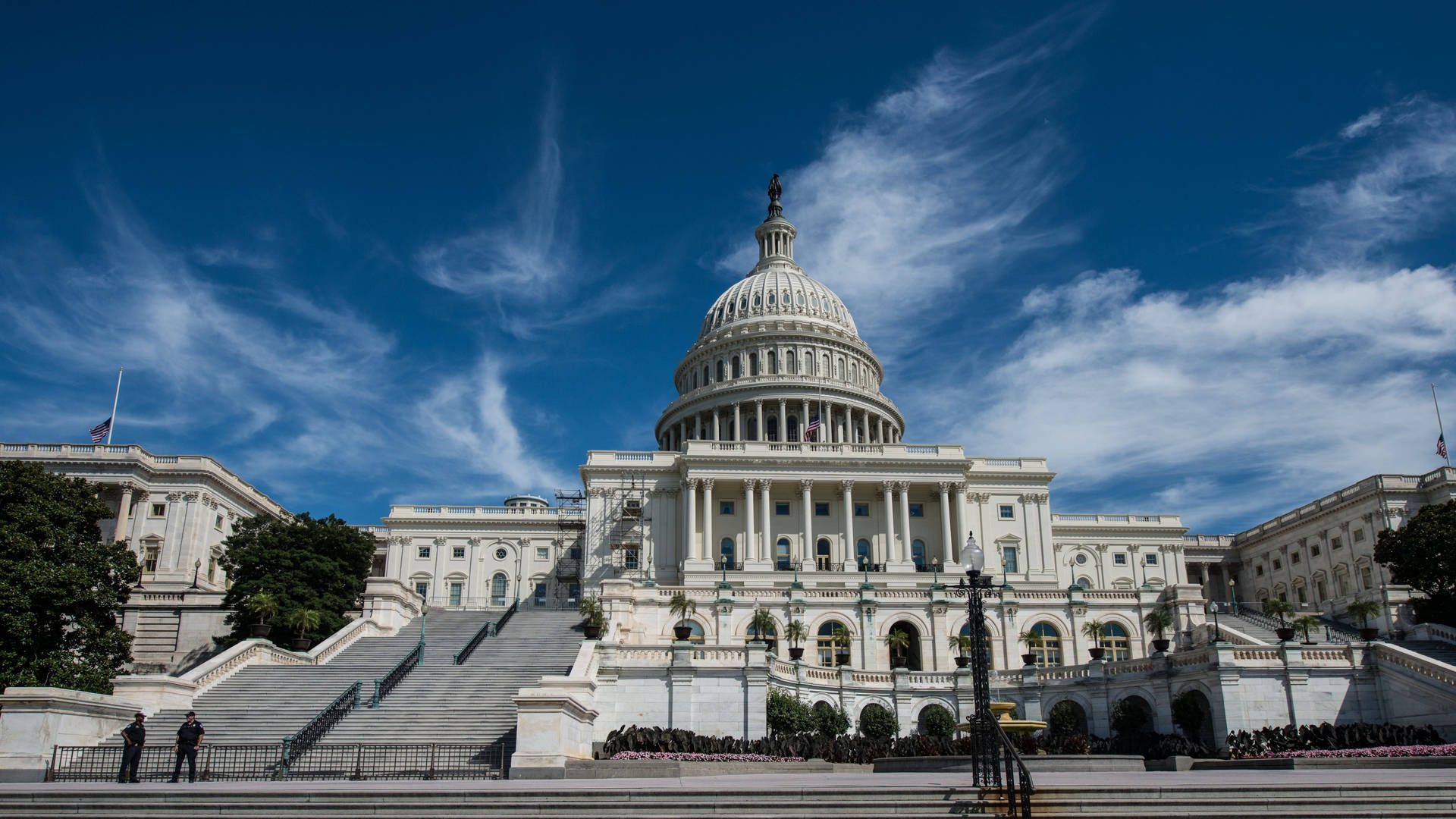 Wispy Clouds United States Capitol