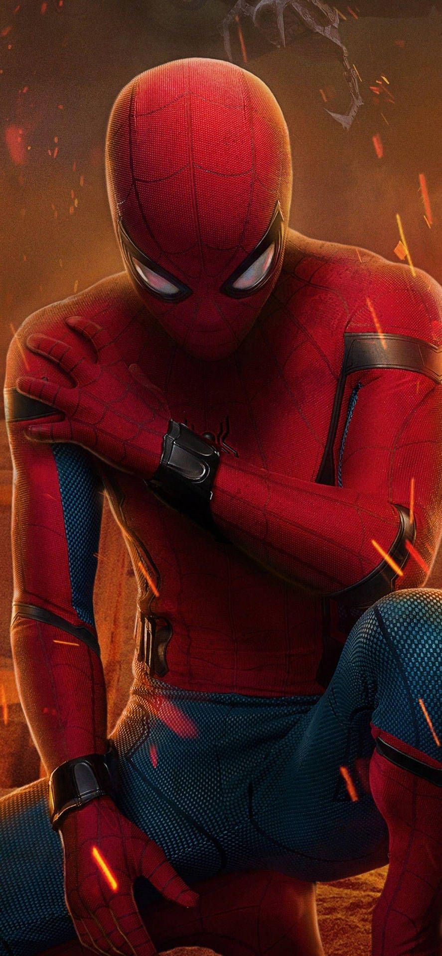 Wistful Spider Man Iphone Background