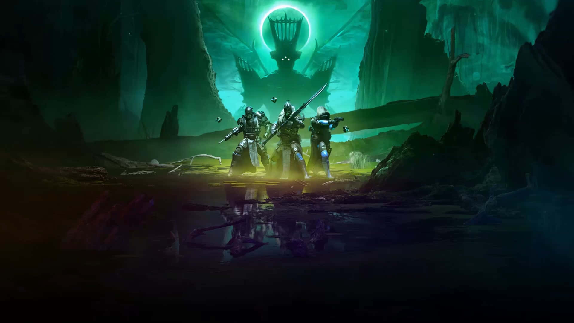 Witch Queen Dark Green Background
