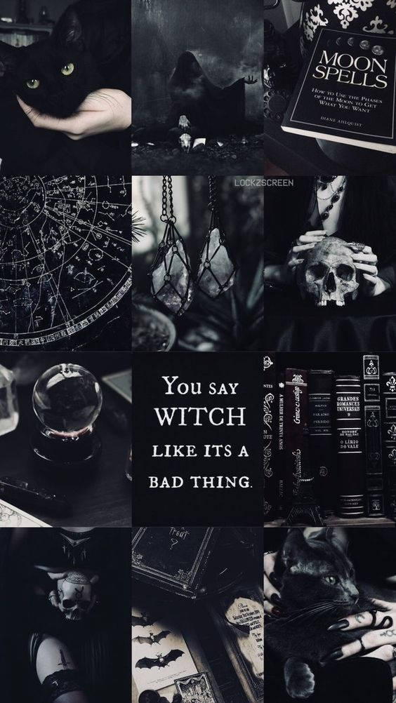 Witchcraft Black Aesthetic Background