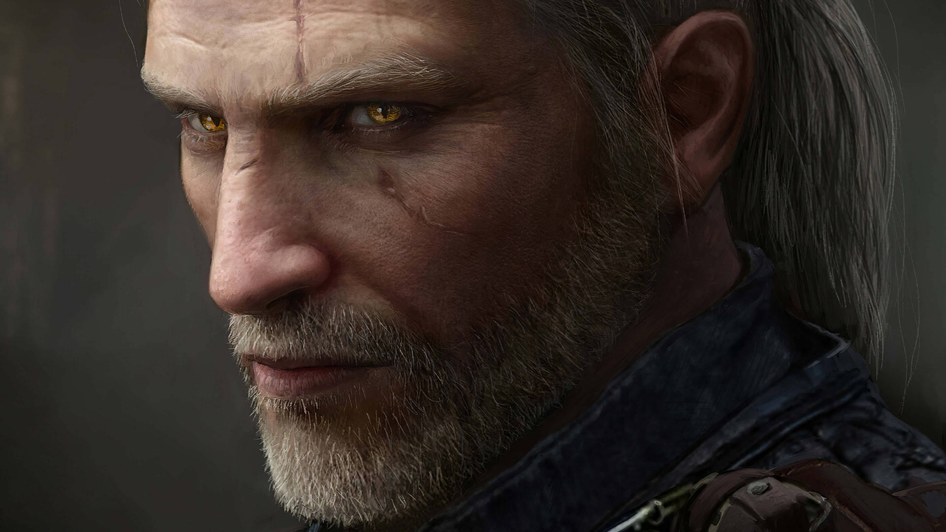 Witcher 3 4k Geralt Close-up Background