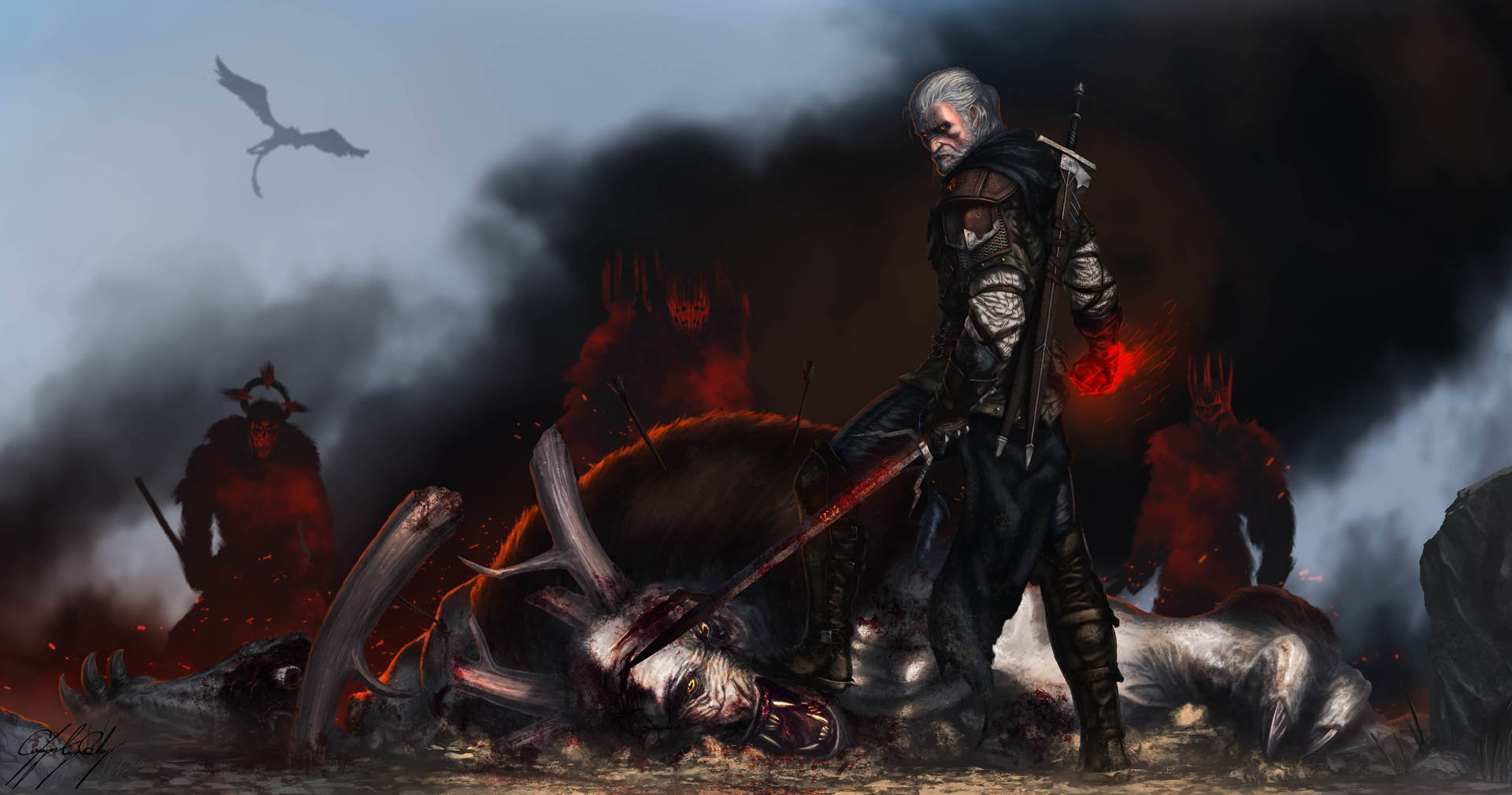 Witcher 3 4k Monster Slain