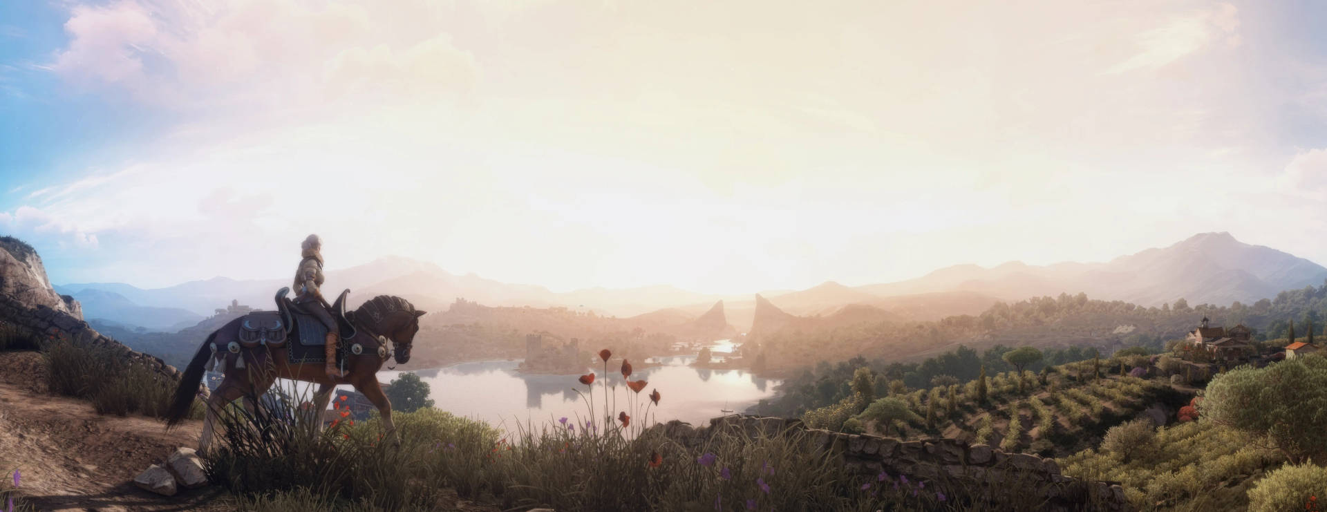 Witcher 3 4k Travelling Geralt Background