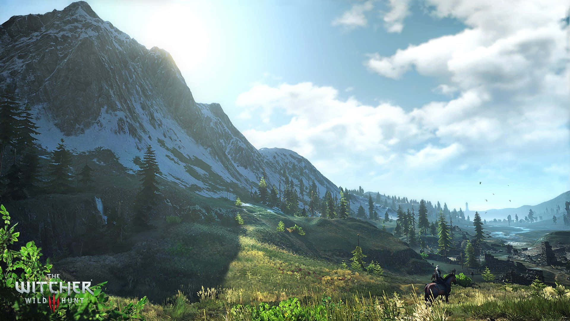 Witcher 3 Mountain Landscape Desktop Background