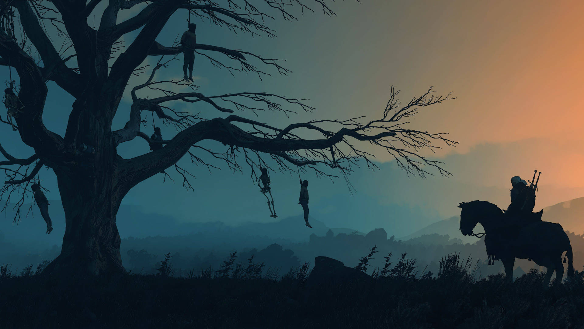 Witcher 4k Dead Tree Background