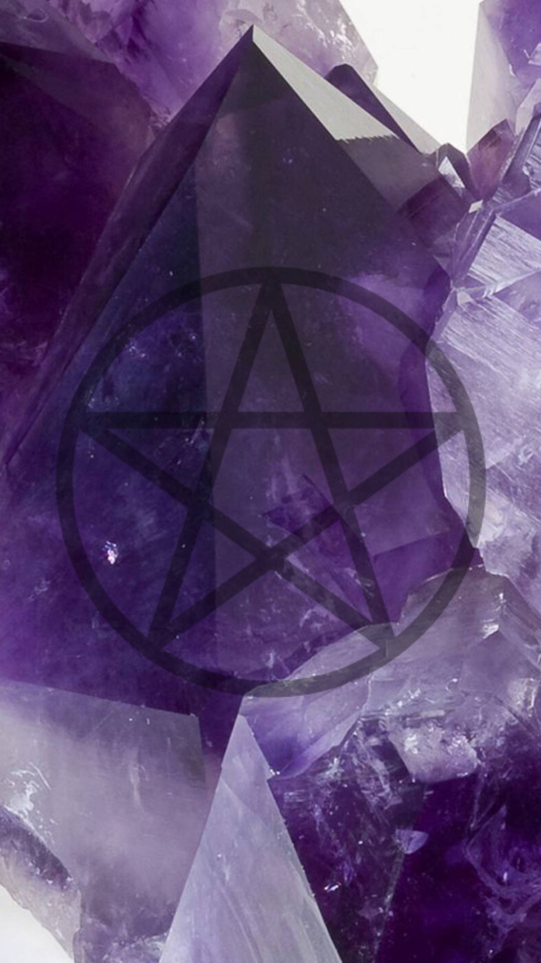 Witchy Aesthetic Crystal Pentacle