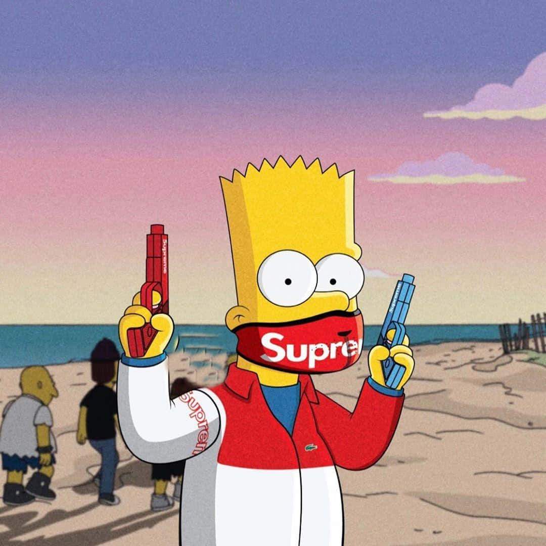 With An Ode To Homer Simpson, Supreme Releases A Pop Art T-shirt Background