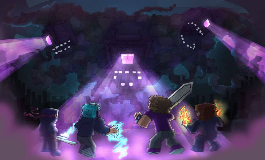 Wither Storm Vs The Crew Background